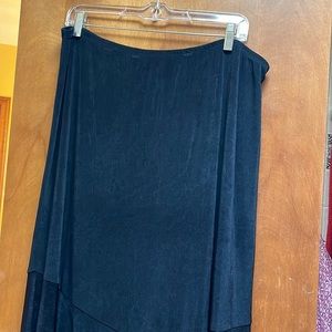 Black Coldwater Creek Flared Maxi Skirt. Great condition.